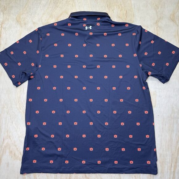 NEW Auburn Tigers Under Armour All Over Print Short Sleeve Polo Shirt XL - Picture 11 of 14